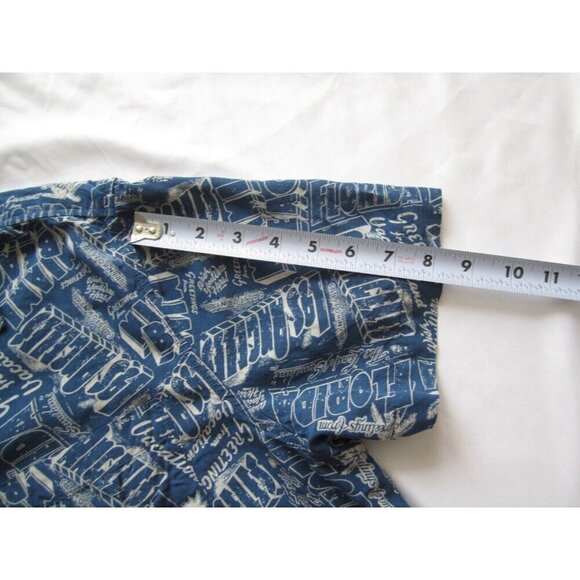 Men Goodfellow 100% Rayon Button US City Print Short Sleeve Shirt Sz XL (MT390) - Picture 6 of 8